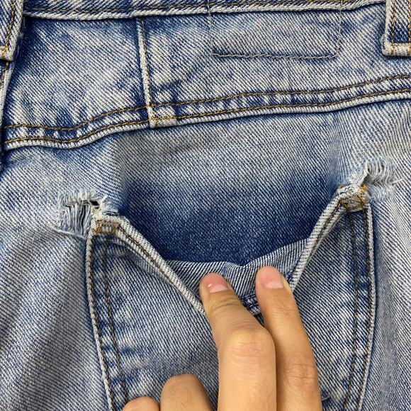 Lovers + Friends Womens Size 27 Light Blue Denim Shorts - Picture 4 of 7